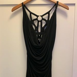 Sky black cocktail dress